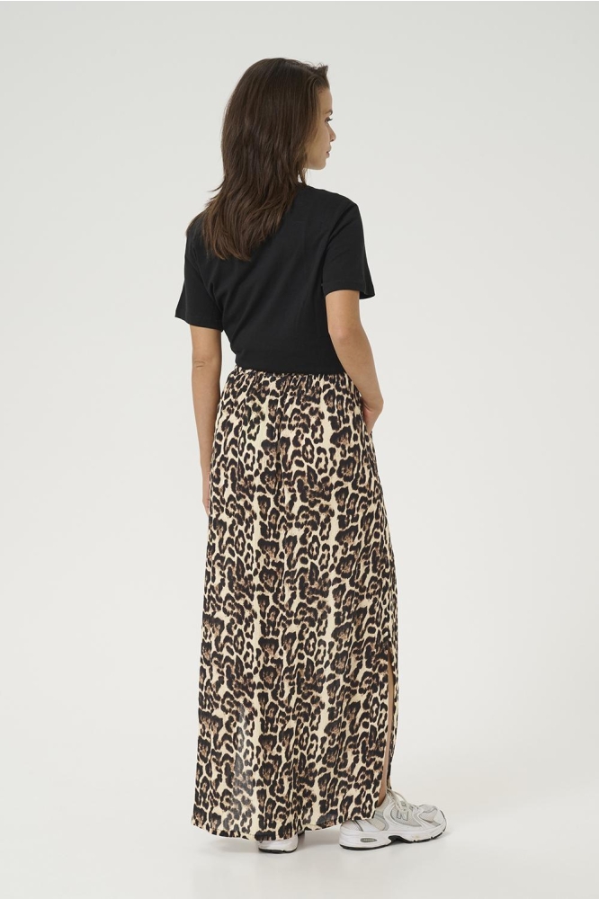 KAEDITA AMBER SKIRT 10509813 107281 NATUREL LEOPARD PRINT